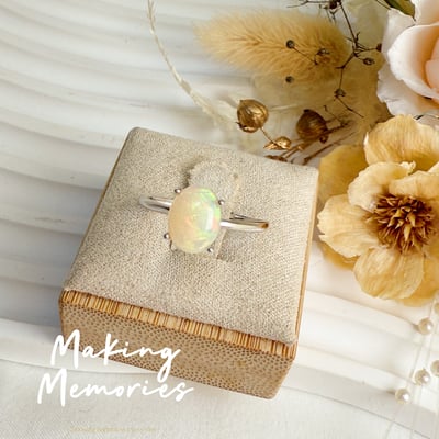 高遊彩/經典款-《橢圓簡約蛋白石戒指》5