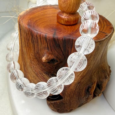 靜心/平衡磁場-《心經白水晶手鍊》2