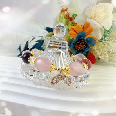 貴人/桃花/財富-《隨形粉晶魚尾手鍊》5