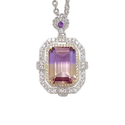 大克拉數紫黃晶項鍊1