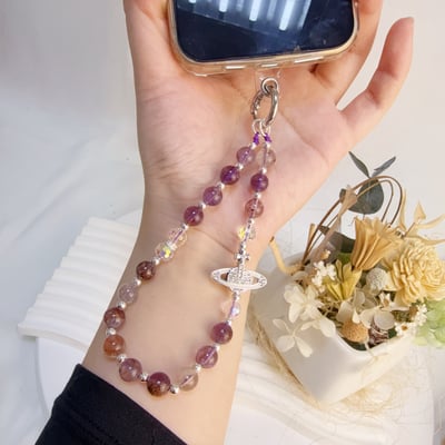 招財/開運-《紫幽靈閃亮土星吊飾》5