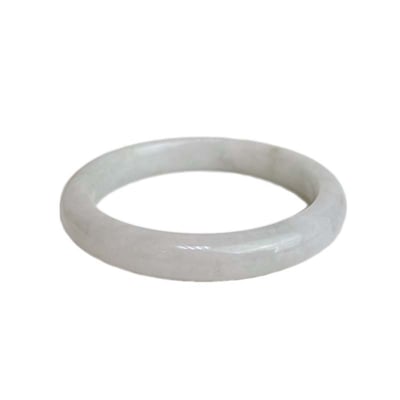 平安吉祥/養護磁場-《天然糯種白翡手鐲》1