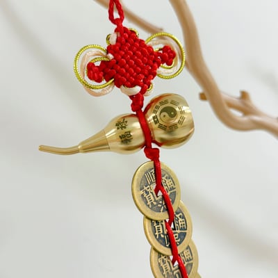 招財/擋煞-《銅葫蘆五帝錢吊飾》2