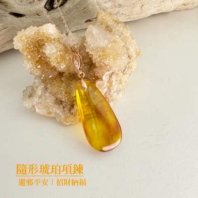收藏級-《隨形琥珀蟲珀項鍊》2