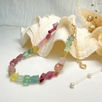 旺運勢/招財招桃花-《彩色碧璽原礦手鍊》4