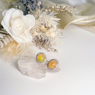 特級蛋白石耳環2