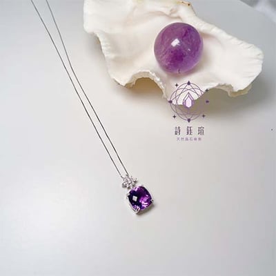 鑽花紫水晶項鍊4