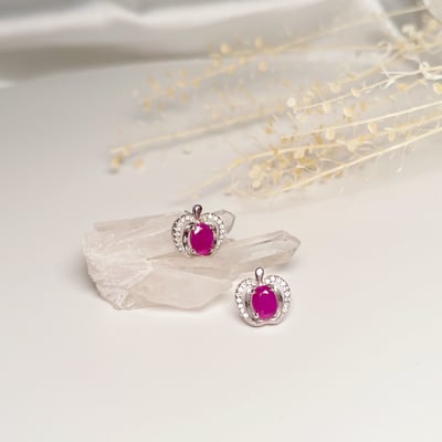 輕奢珠寶紅寶耳環3