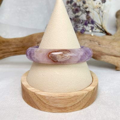 原礦紫水晶瑪瑙鐲A41