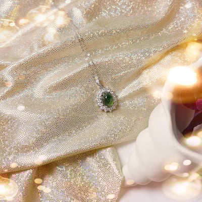 蛋面綠碧璽項鍊5