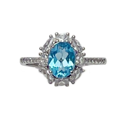 滿鑽拓帕石戒指1