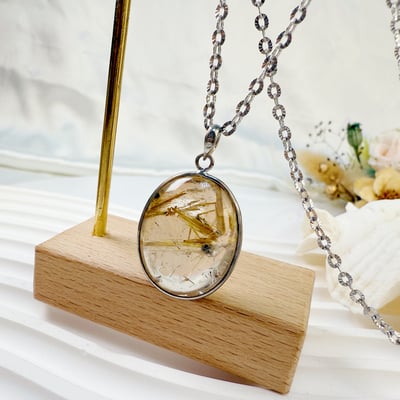 招財/高磁場-《板絲礦母鈦晶項鍊》3