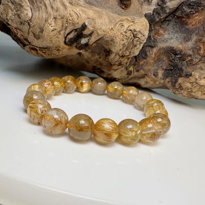 高檔料/滿絲-《10mm鈦晶手鍊》-26