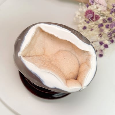 粉橘砂糖瑪瑙聚寶盆2