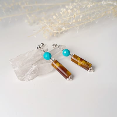 藍松+虎眼耳環3