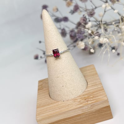 方形石榴石戒指5