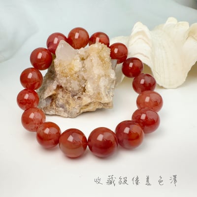 精品級-《冰飄南紅瑪瑙手鍊》3