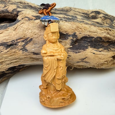 質感精品-《黃楊木媽祖平安吊飾》3