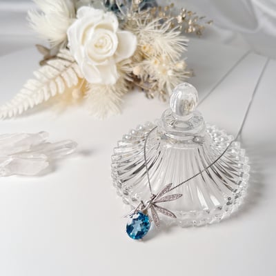 倫敦藍拓帕石精靈項鍊2