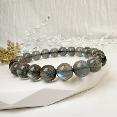 擋煞/沉穩/堅定-《9mm彩色高光拉長石手鍊》2