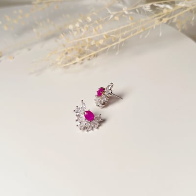輕奢珠寶紅寶耳環2