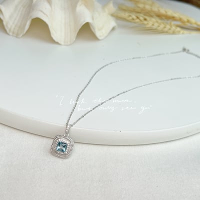 守護之石-《方形切割拓帕石項鍊》6