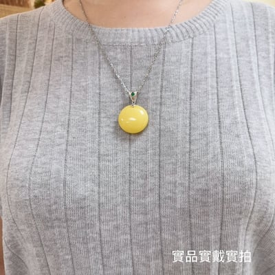 辟邪去災/招財納福-《圓蜜蠟琥珀項鍊》7
