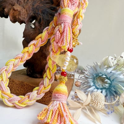 招財/開運-《黃水晶葫蘆手編繩吊飾》2