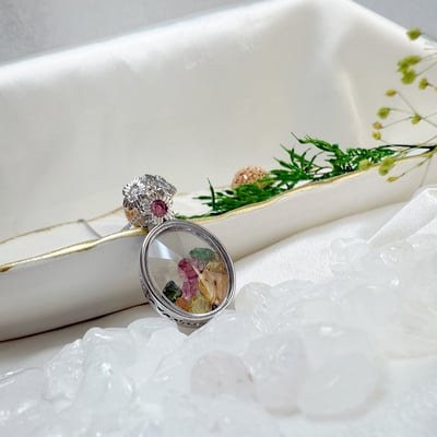 旺運勢/護健康-《繽紛花語碧璽寶盒項鍊》4