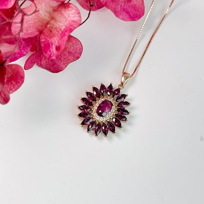 熱情/人緣/健康-《綻放盛世紫石榴項鍊》5