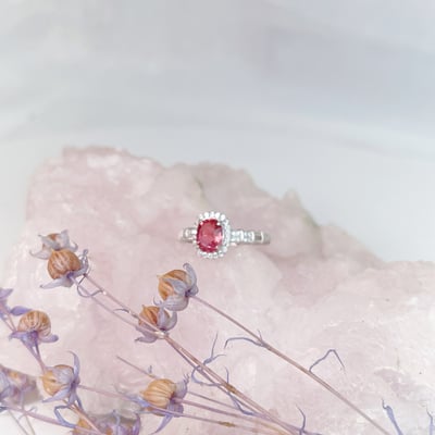 色澤濃郁/收藏級-《高檔粉碧璽戒指》5