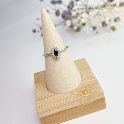 經典款馬眼藍寶戒指5