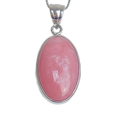 天然粉紅蛋白石項鍊1