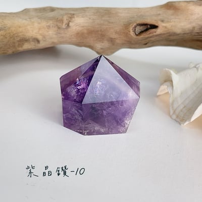 紫晶鑽水晶柱能量擺件10
