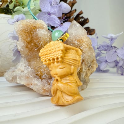 質感精品-《黃楊木媽祖平安吊飾》2