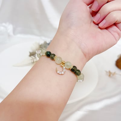 健康/財富/拓展-《綠色奇蹟·葡萄石綠髮晶手鍊》3