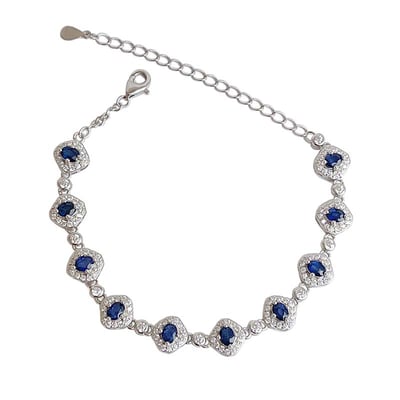 無燒/高貴/藍寶石-《藍寶石珠寶手鍊》1