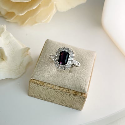 堅韌/勇敢/自信-《深藍紫尖晶石珠寶戒指》5