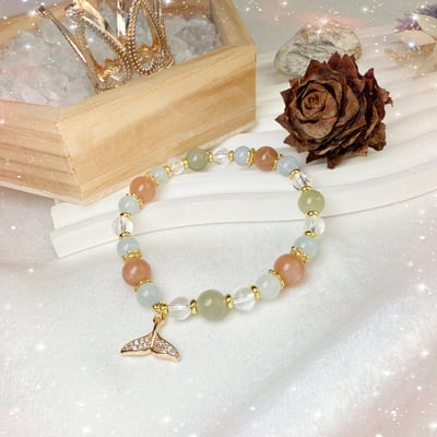 心靈平靜/正能量-《和田橙月光魚尾手鍊》4