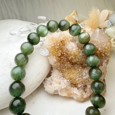 穩定/洞察/事業-《8.5mm特級貓眼綠磷灰石手鍊》3