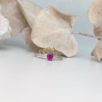 自信魅力/創造幸福-《輕奢皇冠無燒紅寶戒指》4