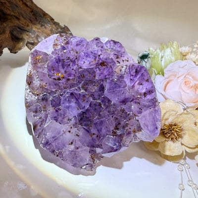 聚財聚氣/財富能量-《紫鈦原礦紫晶花原礦》6