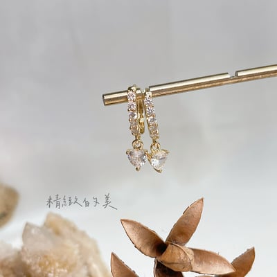 不過敏-《鑲鑽愛心墜耳環》5