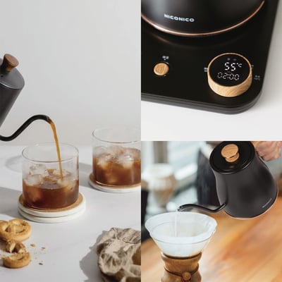 電子溫控細口手沖壺