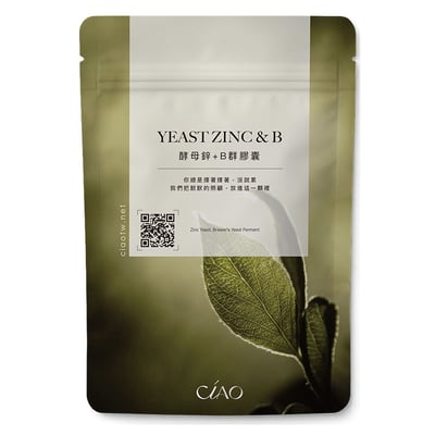 酵母鋅＋Ｂ群膠囊1