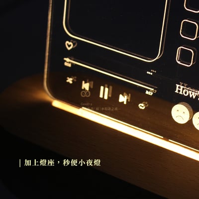 每日行程立牌 可塗寫 日曆 daily 燈牌 規劃表 行程表 小夜燈 透明壓克力 居家擺飾 拍攝道具4