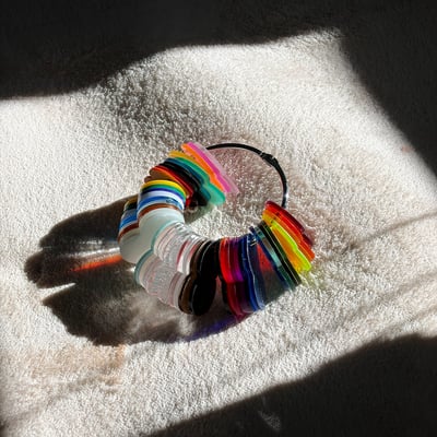 🍎專屬色票 | 壓克力板 樣品 色票卡 色票板 目錄 金蔥 海棠 水波紋 長虹 鏡面 夜光 珍珠板 霧面 透明8