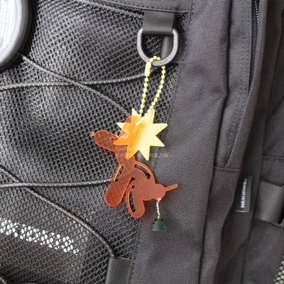 氣球狗吊飾 鑰匙扣 鑰匙圈 壓克力 小狗 包包掛飾 裝飾 創意 掛件 透明 童趣 文創 手作DIY 客製化1