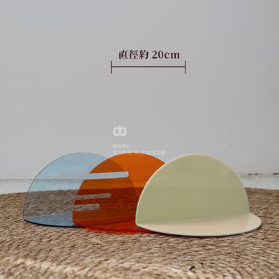 壓克力書架 L型 書檔板 立架 半圓形 文具 辦公用品 拍照道具 裝飾 擺飾 擺件 文創 家具 手做 DIY4