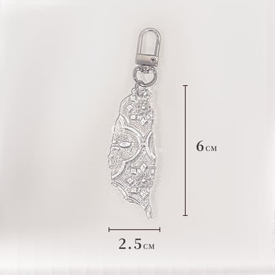 台灣吊飾 海棠花 窗花 復古 仿玻璃 鑰匙圈 紀念品 送禮 掛飾 裝飾 Taiwan 可愛小物 文具 文創11